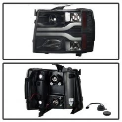 Spyder Auto Chevy Silverado 1500 07-13 / 2500HD/3500HD 07-14 Version 3 Projector Headlights - LED DRL - Black 14 Spyder Auto Chevy Silverado 1500 07-13 / 2500HD/3500HD 07-14 Version 3 Projector Headlights - LED DRL - Black -Automotive Sales spyder auto car lights 5083609 c3 1000