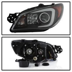 Spyder Auto Subaru impreza WRX 2006-2007 Projector Headlights - Xenon/HID Model Only- Light Bar DRL - Black -Automotive Sales spyder auto car lights 5083913 c3 1000