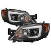 Spyder Auto Subaru Impreza WRX 2008-2014 Projector Headlights - Halogen Model Only - Light Bar DRL - Black -Automotive Sales spyder auto car lights 5083944 64 1000