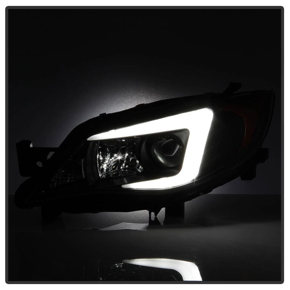 Spyder Auto Subaru Impreza WRX 2008-2014 Projector Headlights - Halogen Model Only - Light Bar DRL - Black 10 Spyder Auto Subaru Impreza WRX 2008-2014 Projector Headlights - Halogen Model Only - Light Bar DRL - Black - Image 8