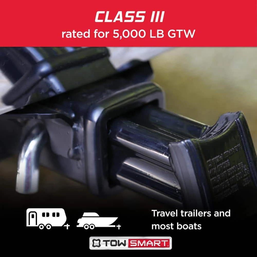 TowSmart Class 3 5,000 lb. 5-1/4 in. Drop, 4 in. Rise, 1 in. Shank X-Mount Reversible Trailer Hitch Ball Mount 3 TowSmart Class 3 5,000 lb. 5-1/4 in. Drop, 4 in. Rise, 1 in. Shank X-Mount Reversible Trailer Hitch Ball Mount - Image 2