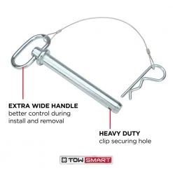 TowSmart 5/8 in. x 4-3/4 in. Steel Clevis Pin -Automotive Sales towsmart hitch accessories 1205 1d 1000