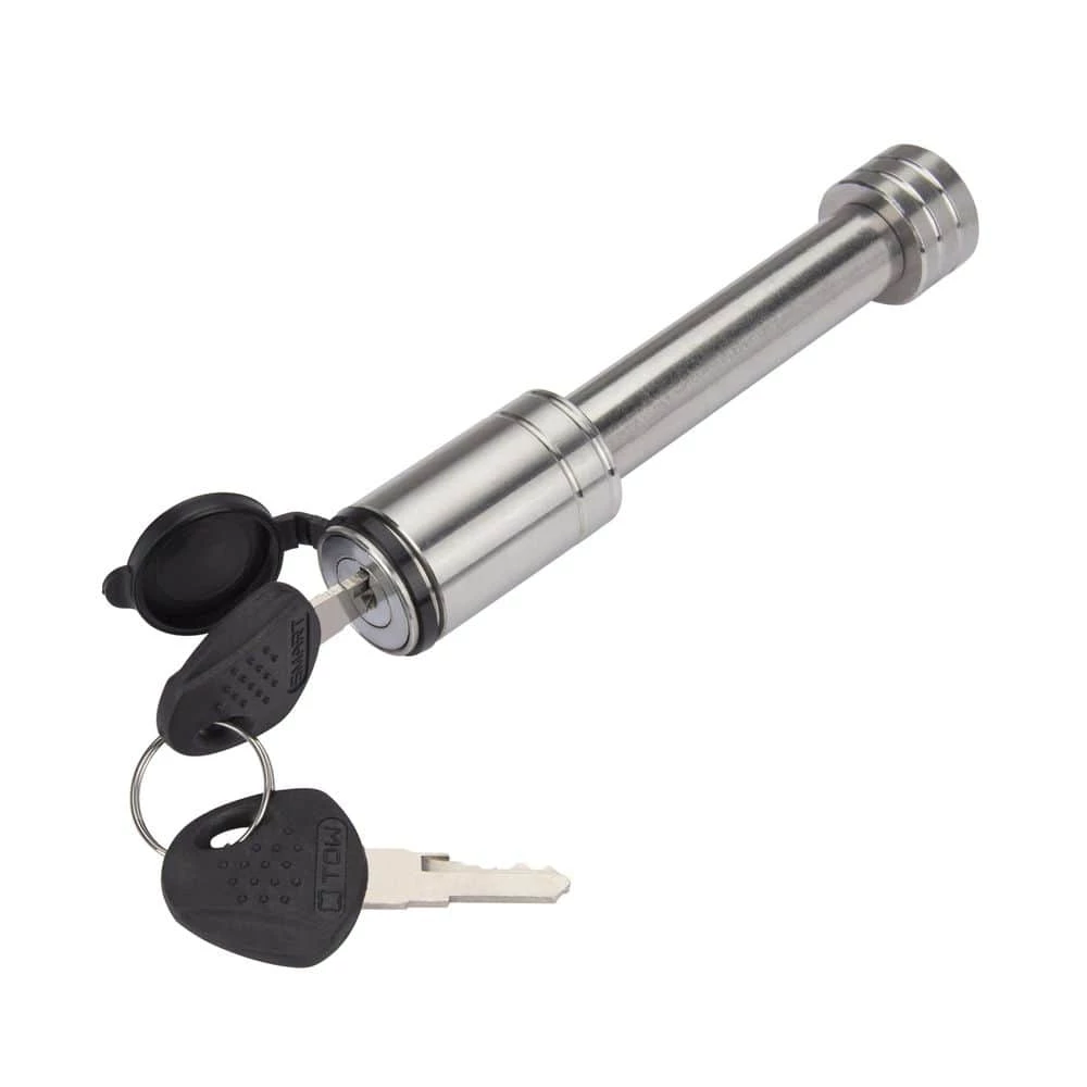 TowSmart 2.75 in. Stainless Barrel Style Receiver Hitch Pin Lock with Sleeve 7 TowSmart 2.75 in. Stainless Barrel Style Receiver Hitch Pin Lock with Sleeve - Image 5