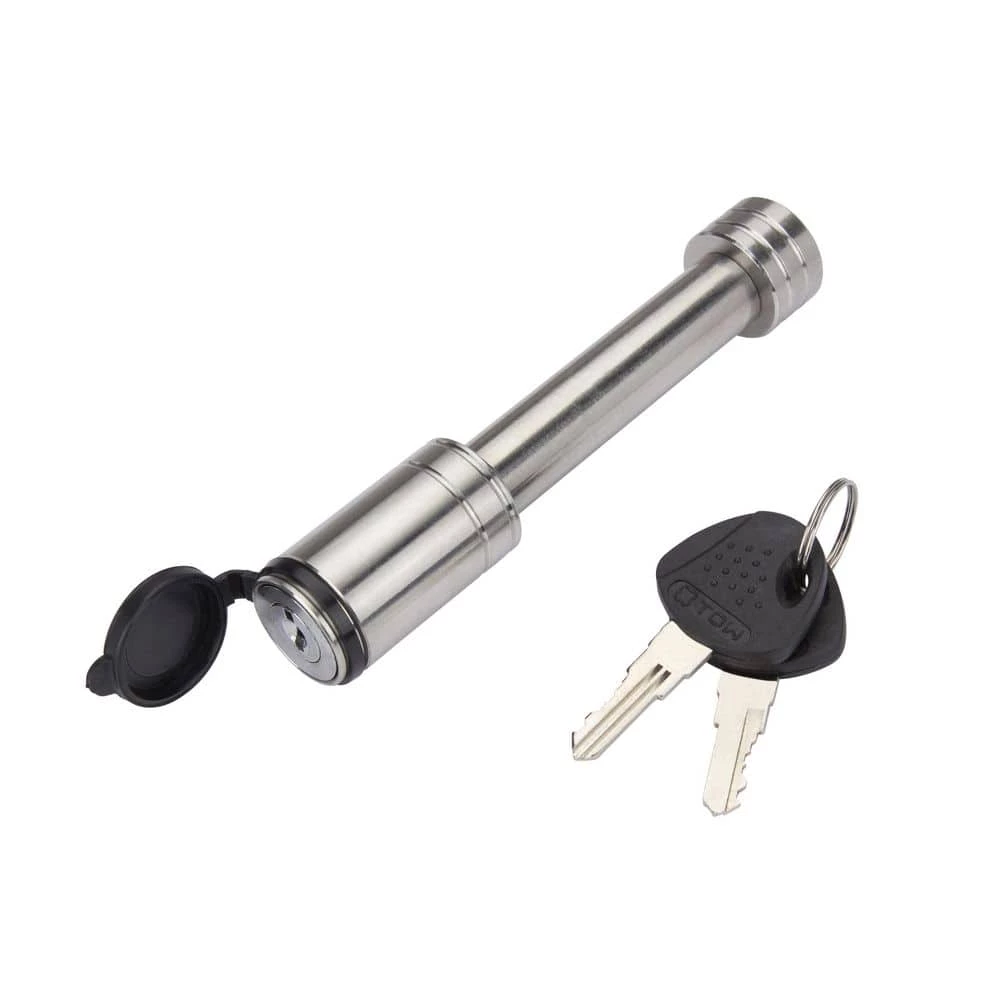 TowSmart 2.75 in. Stainless Barrel Style Receiver Hitch Pin Lock with Sleeve 3 TowSmart 2.75 in. Stainless Barrel Style Receiver Hitch Pin Lock with Sleeve