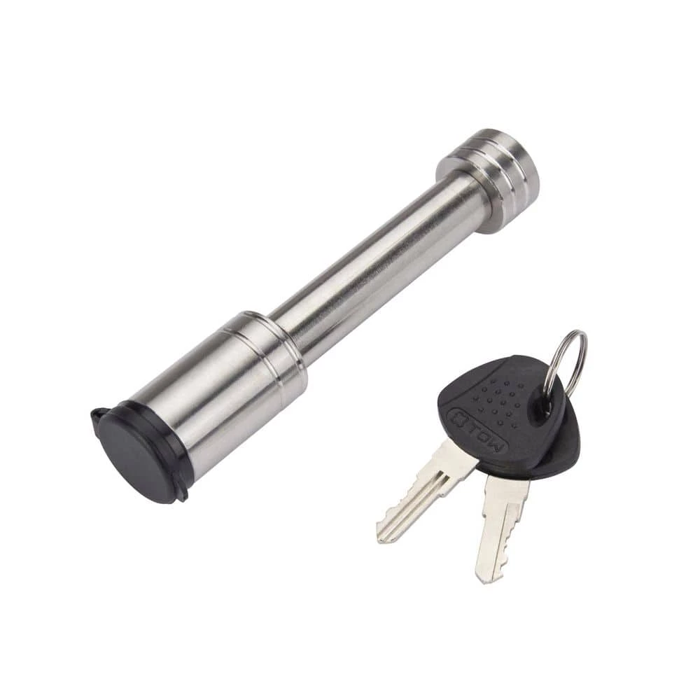 TowSmart 2.75 in. Stainless Barrel Style Receiver Hitch Pin Lock with Sleeve 6 TowSmart 2.75 in. Stainless Barrel Style Receiver Hitch Pin Lock with Sleeve - Image 4