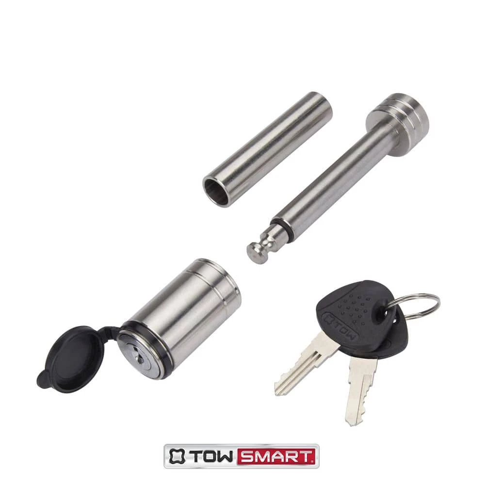 TowSmart 2.75 in. Stainless Barrel Style Receiver Hitch Pin Lock with Sleeve 10 TowSmart 2.75 in. Stainless Barrel Style Receiver Hitch Pin Lock with Sleeve - Image 8