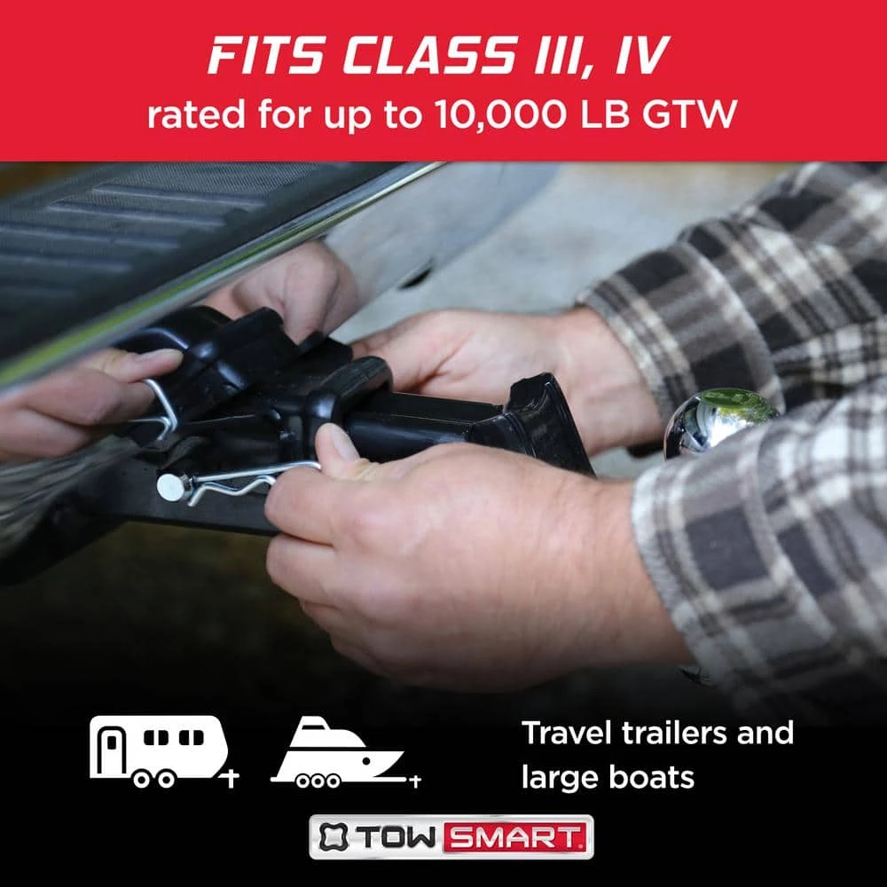 TowSmart Standard 5/8 in. dia Steel Bent Hitch Pin with Clip - Fits 2 in. x 2 in. Hitch Receivers 4 TowSmart Standard 5/8 in. dia Steel Bent Hitch Pin with Clip - Fits 2 in. x 2 in. Hitch Receivers - Image 2