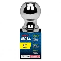 TowSmart Class 3 5,000 lb. 2 in. Ball Diameter, 1 in. Shank Diameter, 2 in. Shank Length Chrome Trailer Hitch Ball -Automotive Sales towsmart hitch balls 713 40 1000