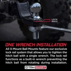 TowSmart Class 2 3,500 lb. 2 in. Ball Diameter, 3/4 in. Shank Diameter, 2-3/8 in. Shank Length Chrome Trailer Hitch Ball -Automotive Sales towsmart hitch balls 718 c3 1000