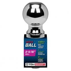 TowSmart Class 4 6,000 lb. 2-5/16 in. Ball Diameter, 1 in. Shank Diameter, 3 in. Shank Length Chrome Trailer Hitch Ball -Automotive Sales towsmart hitch balls 764 40 1000