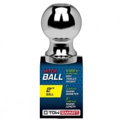 TowSmart Class 3 5,000 lb. 2 in. Ball Diameter, 1 in. Shank Diameter, 3 in. Shank Length Chrome Trailer Hitch Ball 13 TowSmart Class 3 5,000 lb. 2 in. Ball Diameter, 1 in. Shank Diameter, 3 in. Shank Length Chrome Trailer Hitch Ball -Automotive Sales towsmart hitch balls 765 40 1000