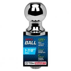 TowSmart Class 1 2,000 lb. 1-7/8 in. Ball Diameter, 1 in. Shank Diameter, 3 in. Shank Length Chrome Trailer Hitch Ball -Automotive Sales towsmart hitch balls 766 40 1000