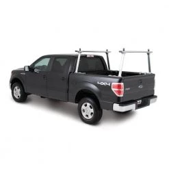 TracRac TracONE Universal Truck Bed Ladder Rack 800 lbs. Capacity Silver Powder Coat Finish