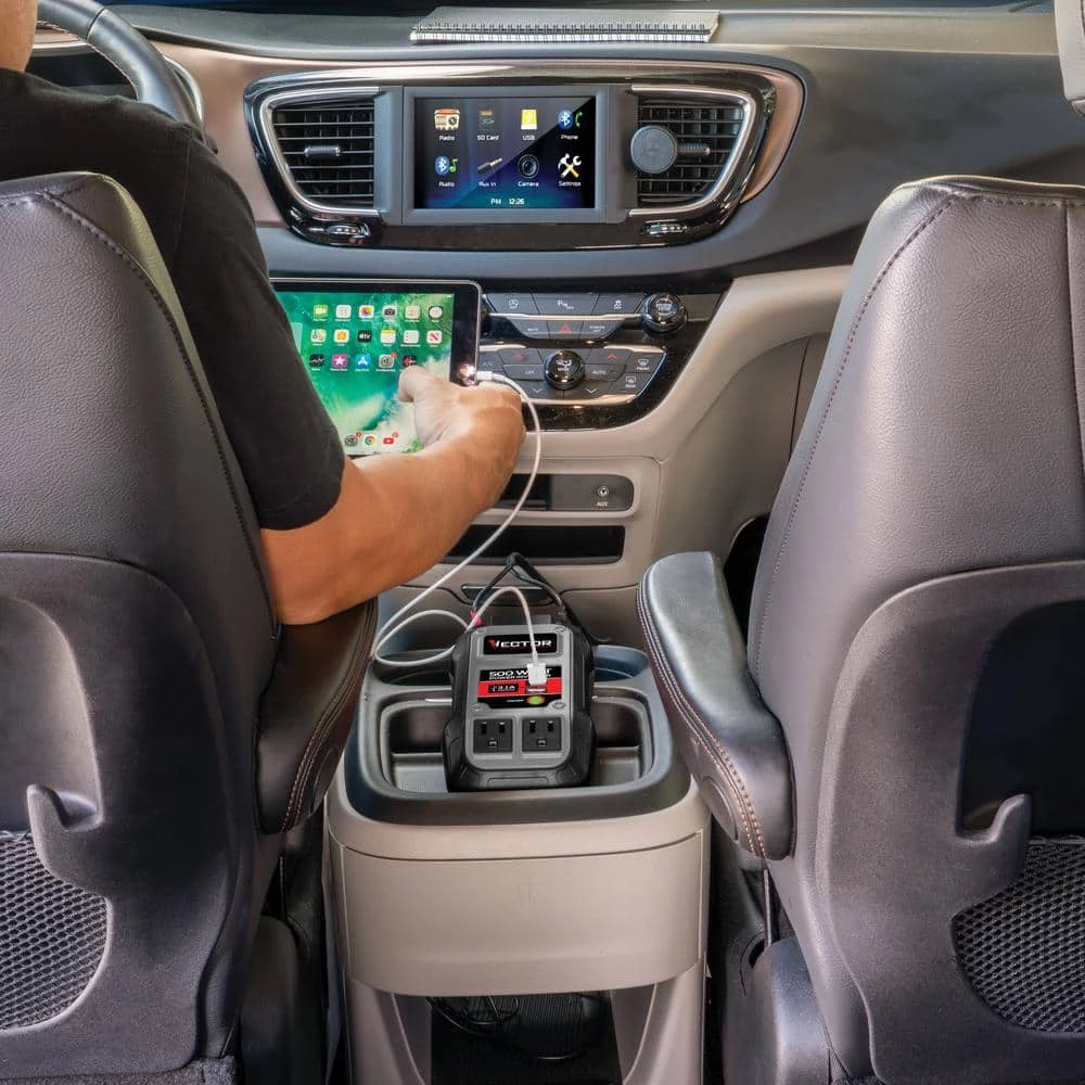 Vector 500 Watt Power Inverter, Dual Power Inverter, Two USB Charging Ports 6 Vector 500 Watt Power Inverter, Dual Power Inverter, Two USB Charging Ports - Image 4