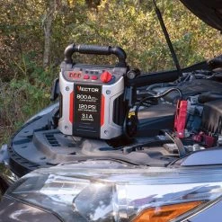 Vector 800 Peak Amp Jump Starter, 120 PSI Air Compressor, Three USB Charging Ports, Rechargeable -Automotive Sales vector jump starters j7cv 40 1000