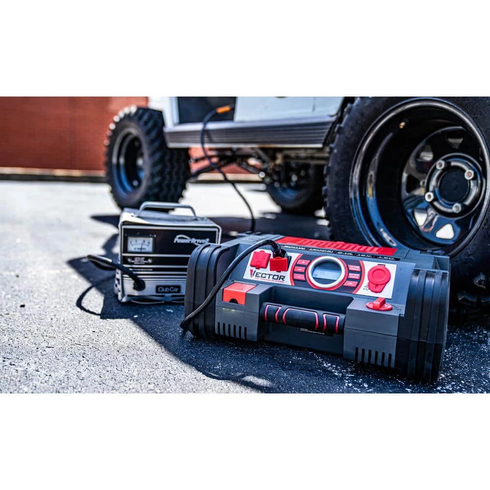 Vector 1200 Peak Amp Jump Starter, Dual Power Inverter, 120 PSI Air Compressor, USB Charging Port, Rechargeable 8 Vector 1200 Peak Amp Jump Starter, Dual Power Inverter, 120 PSI Air Compressor, USB Charging Port, Rechargeable - Image 6