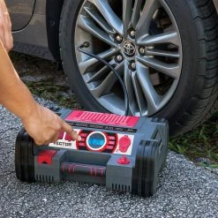 Vector 1200 Peak Amp Jump Starter, Dual Power Inverter, 120 PSI Air Compressor, USB Charging Port, Rechargeable 12 Vector 1200 Peak Amp Jump Starter, Dual Power Inverter, 120 PSI Air Compressor, USB Charging Port, Rechargeable -Automotive Sales vector jump starters pprh5v 4f 1000