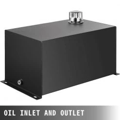 VEVOR Hydraulic Fluid Reservoir Tank 10 Gal. Hydraulic Oil Reservoir Tank Steel with a Temp Gauge Weld-less for tractor trucks -Automotive Sales vevor fuel systems yyyx10jlhdwdj0001v0 4f 1000