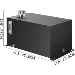 VEVOR Hydraulic Fluid Reservoir Tank 10 Gal. Hydraulic Oil Reservoir Tank Steel with a Temp Gauge Weld-less for tractor trucks -Automotive Sales vevor fuel systems yyyx10jlhdwdj0001v0 76 1000