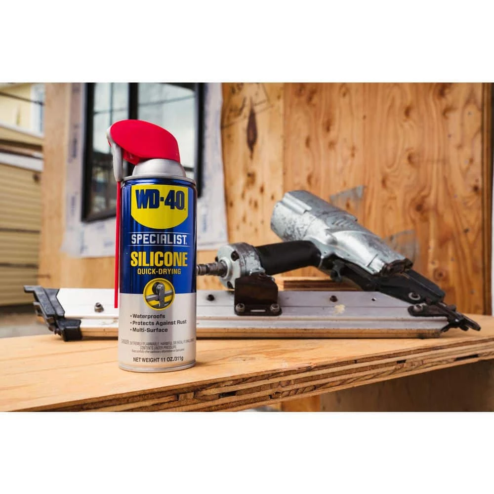 WD-40 SPECIALIST 11 oz. Silicone, Quick-Drying Lubricant with Smart Straw Spray 11 WD-40 SPECIALIST 11 oz. Silicone, Quick-Drying Lubricant with Smart Straw Spray - Image 9